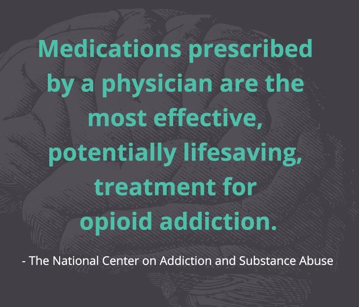 Medications prescribed by a physician are the most effective treatment for opioid addiction - quote
