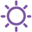 Purple sun icon